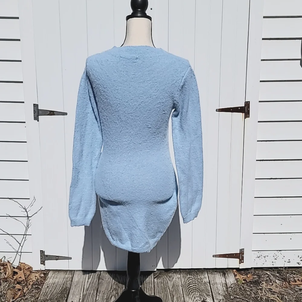 Shein blue sweater dress size medium - Picture 3 of 10